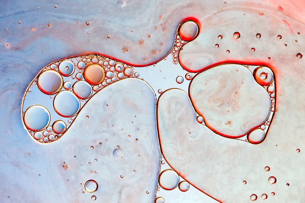 Fluid Abstract Bubbles by Joan Gil Raga — canvas wall art