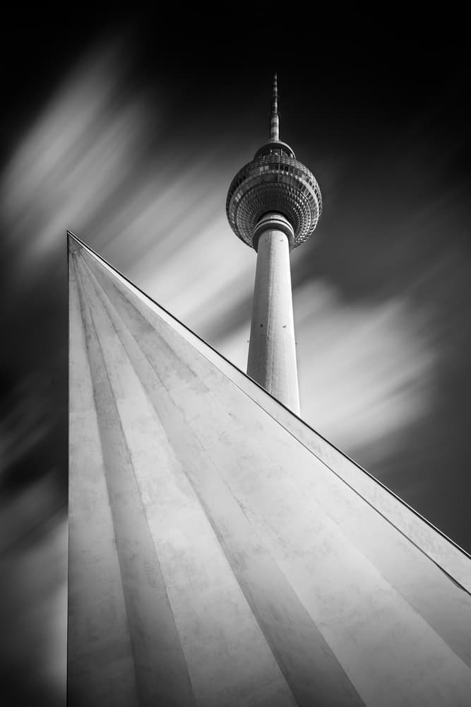 Berlin Tower Dynamic Sky by Marc van Oostrum — canvas wall art