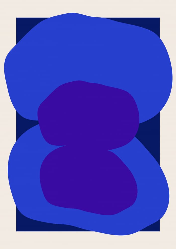 Abstract Organic Shapes by RS LAB STUDIO — canvas wall art