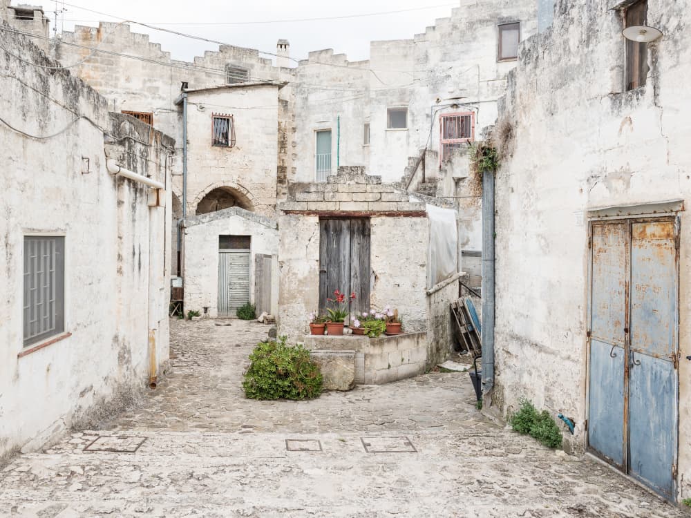 Historic Village Alleyway by Photolovers — canvas wall art