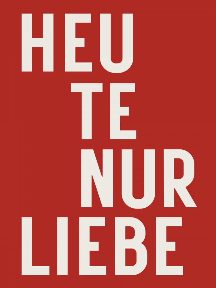 Heute Nur Liebe by Ohkimiko — canvas wall art