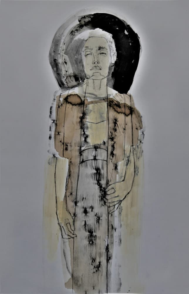 Serene Abstract Figure by Doris Schmitz — canvas wall art