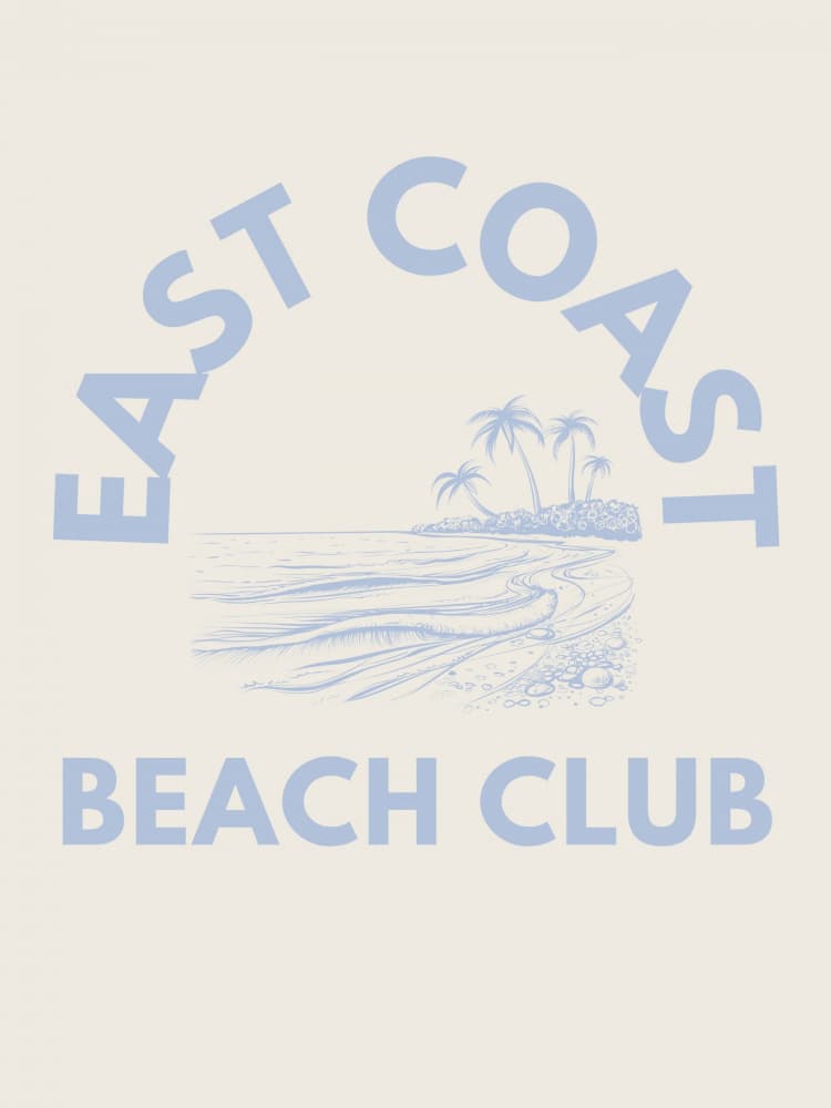 East Coast Beach Club by Jolly and Dash — canvas wall art