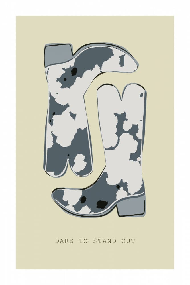 Unique Cowboy Boots by casa cartissi — canvas wall art
