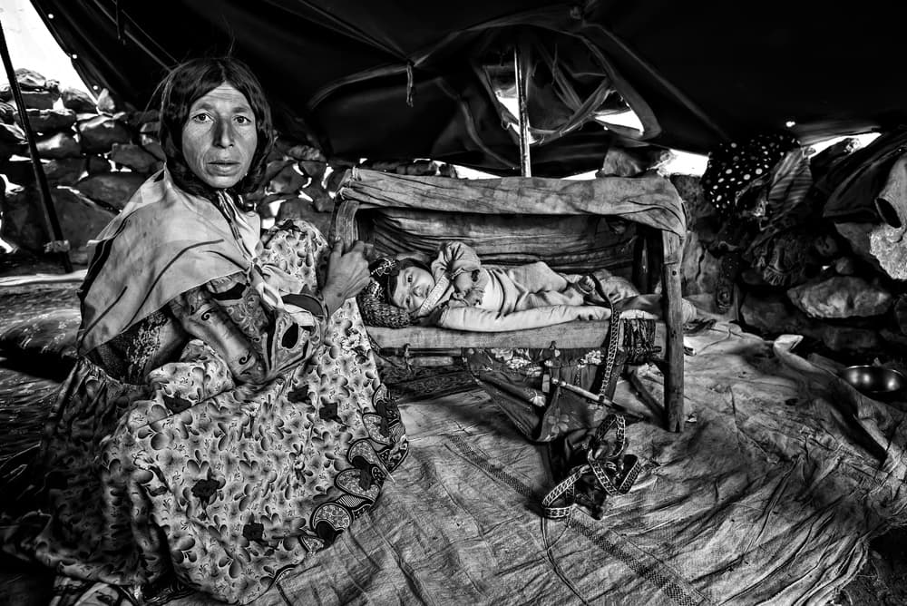 Nomadic Mother Child by Mohammadreza Momeni — canvas wall art