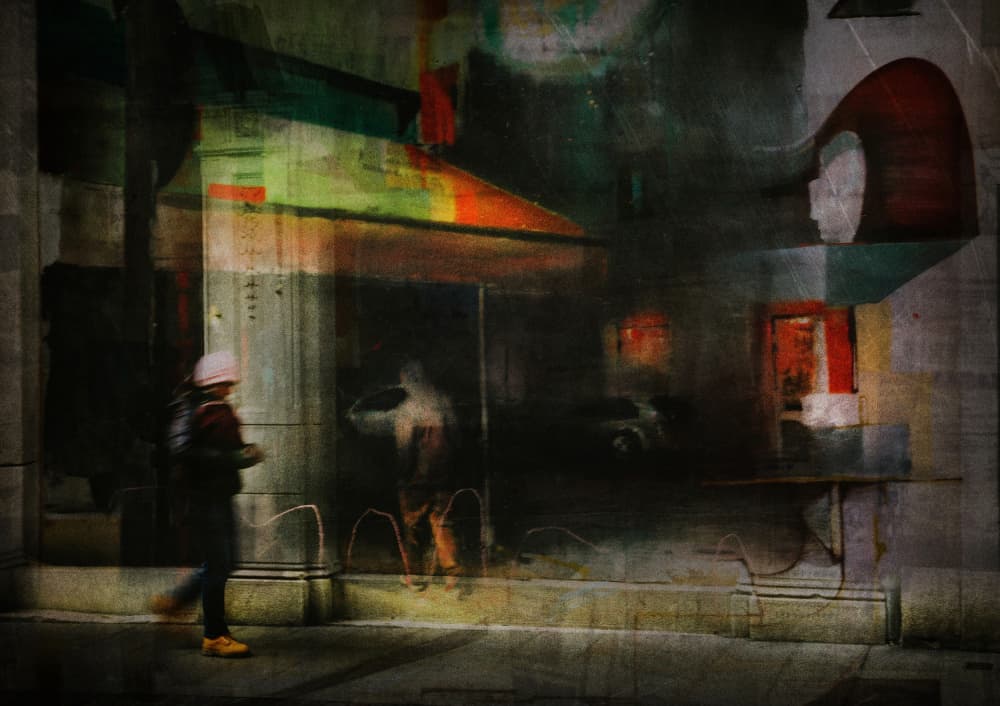 Urban Night Motion by Damijan Sedevcic — canvas wall art