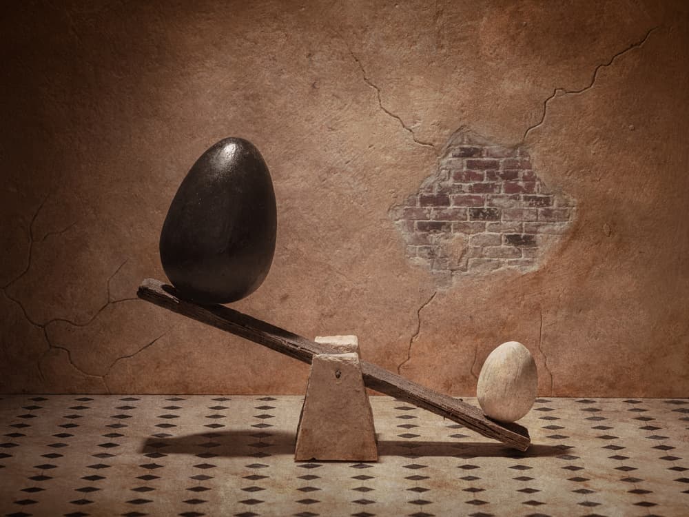 The Weight of Balance by Petri Damstén — canvas wall art