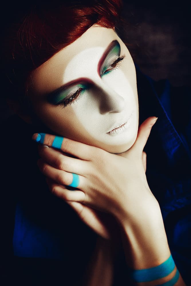 Artistic White Face by Ruslan Bolgov — canvas wall art