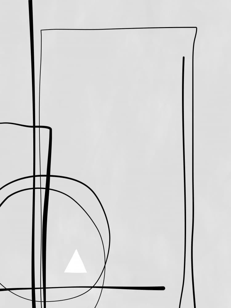 Abstract Lines Geometry by Elena Ristova — canvas wall art