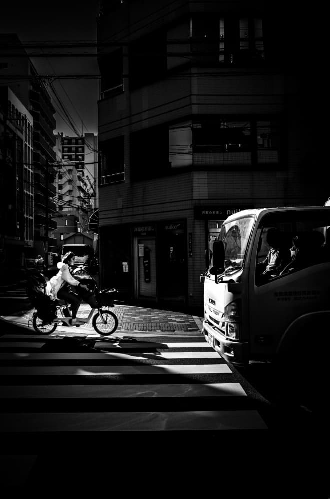 Urban Street Contrast by Kenichiro Tsukada — canvas wall art