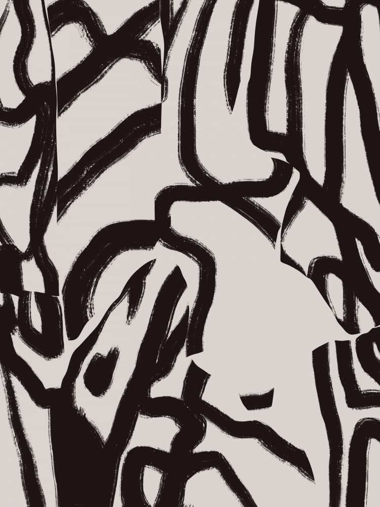 Modern Brushstroke Pattern by Little Dean — canvas wall art