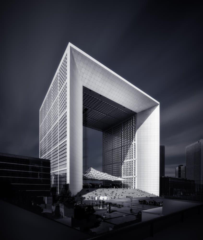 Grand Modern Architecture by Ute Scherhag — canvas wall art