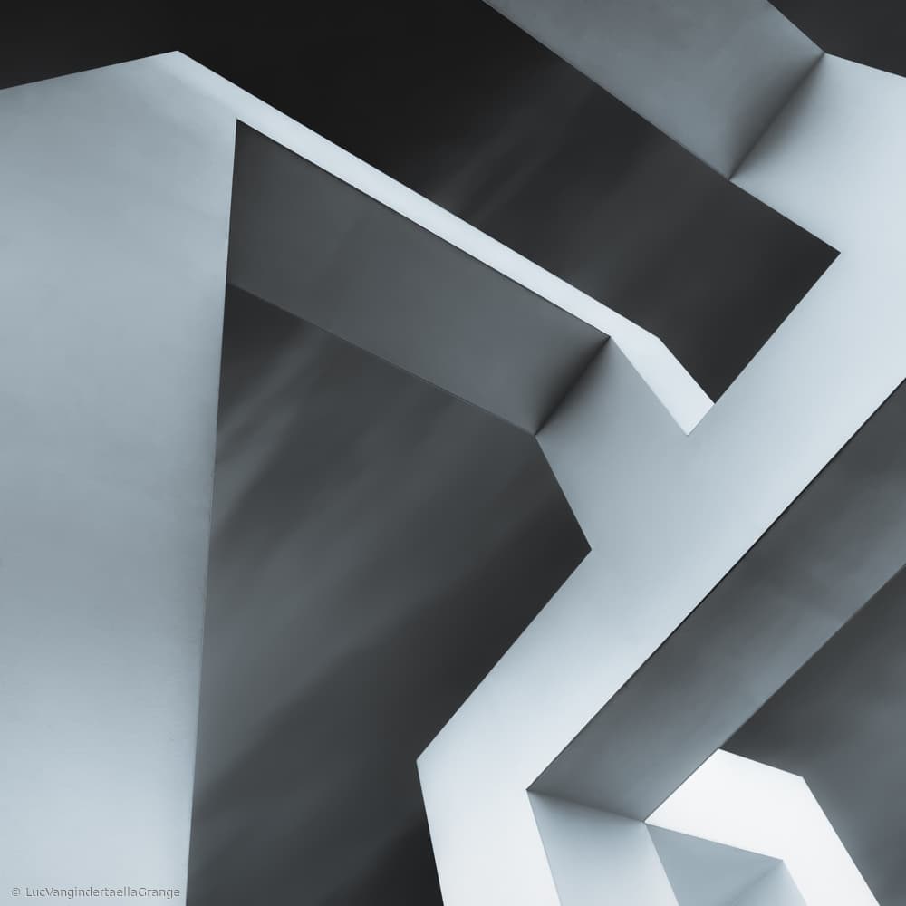 Geometric Light Structure by Luc Vangindertael (laGrange) — canvas wall art