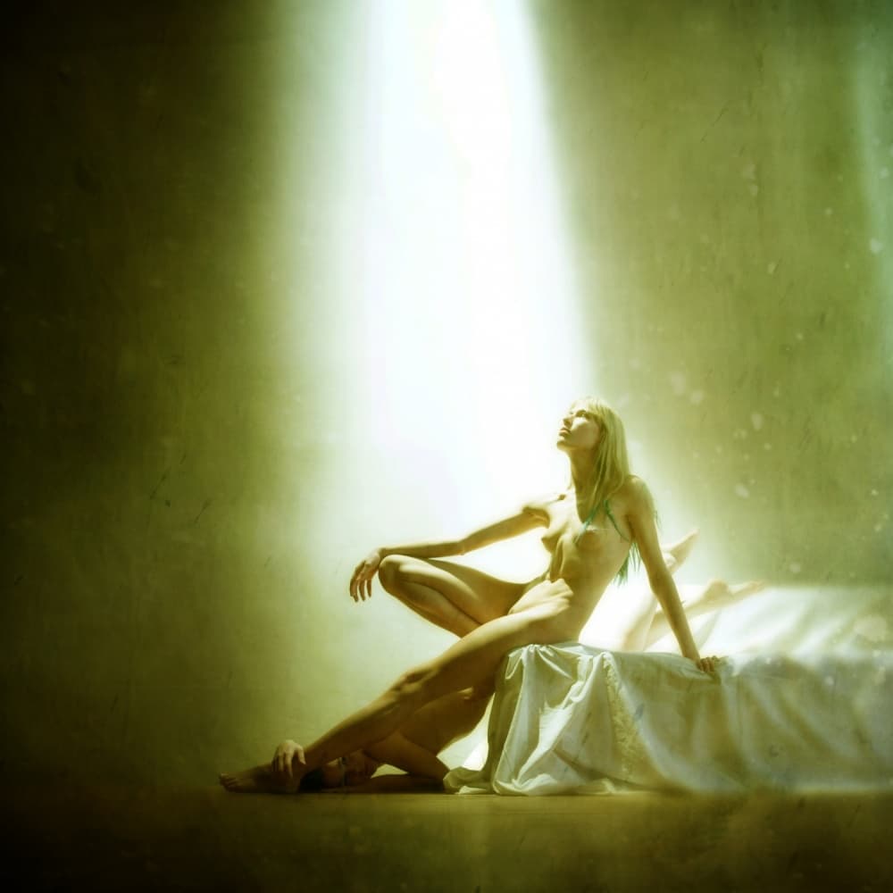Luminous Female Figure by Yaroslav Vasiliev-Apostol — canvas wall art