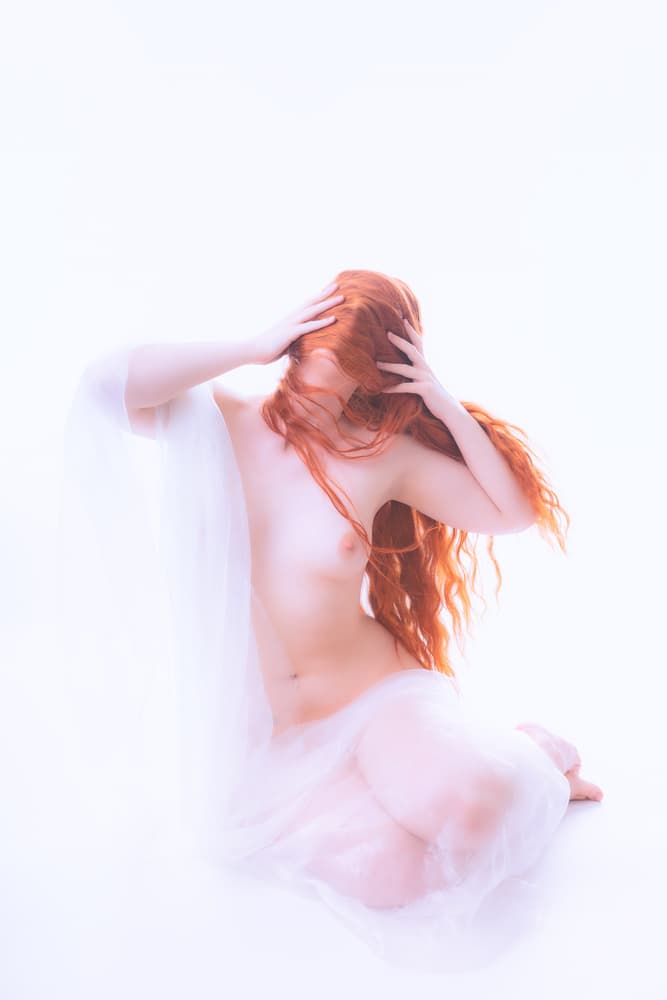 Ethereal Red Hair by Colin Dixon — canvas wall art