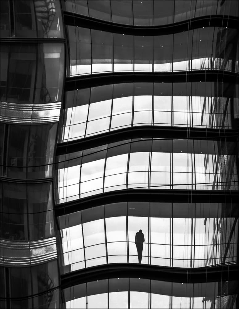 Architectural Solitude by Gilbert Claes — canvas wall art