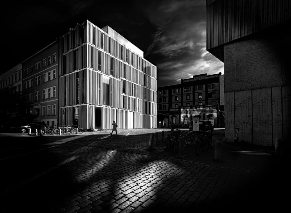 Dramatic Urban Night by jordiegeatorrent — canvas wall art