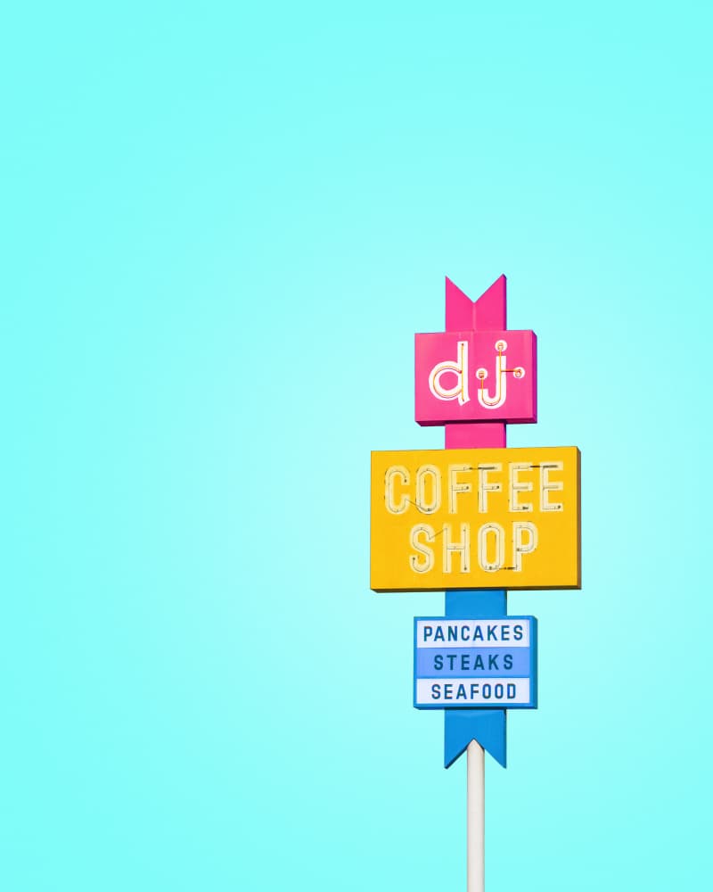 DJ Coffeeshop Sign by Tom Windeknecht — canvas wall art