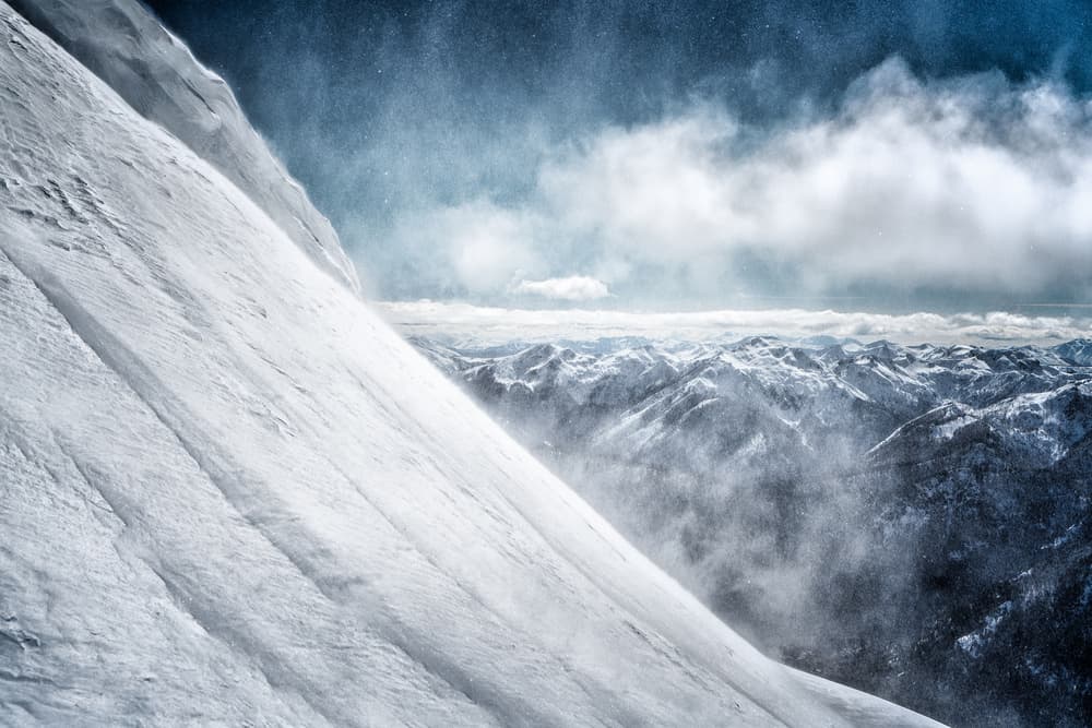 Alpine Winter Majesty by Carlos Guevara Vivanco — canvas wall art