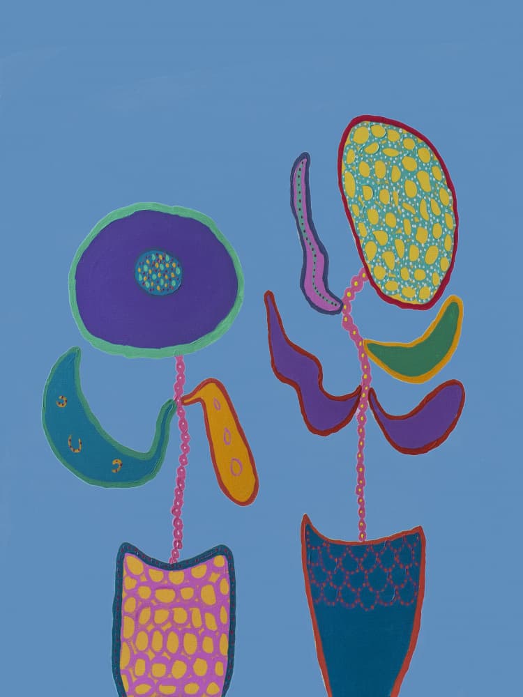 Whimsical Potted Plants by Helen Joynson — canvas wall art