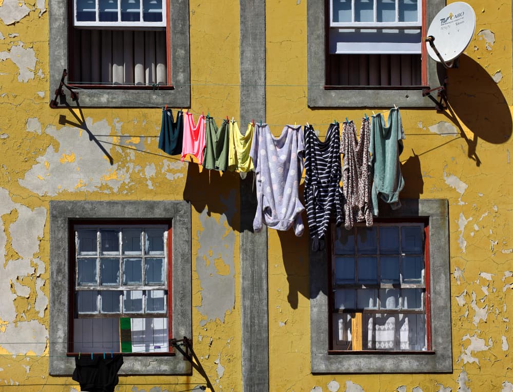 Urban Laundry Day by Ariel Ariel — canvas wall art