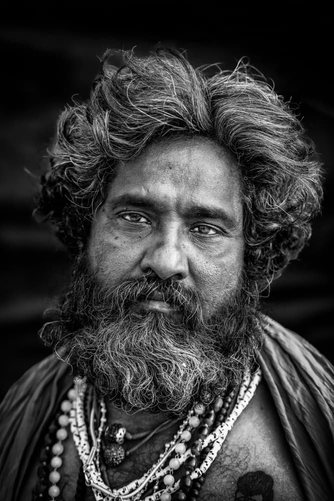 Indian Sadhu Portrait by Trevor Cole — canvas wall art