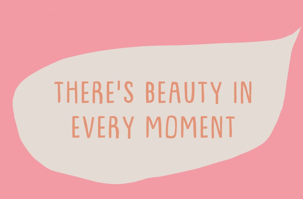 Beauty In Every Moment Quote by Aylin Demir — canvas wall art