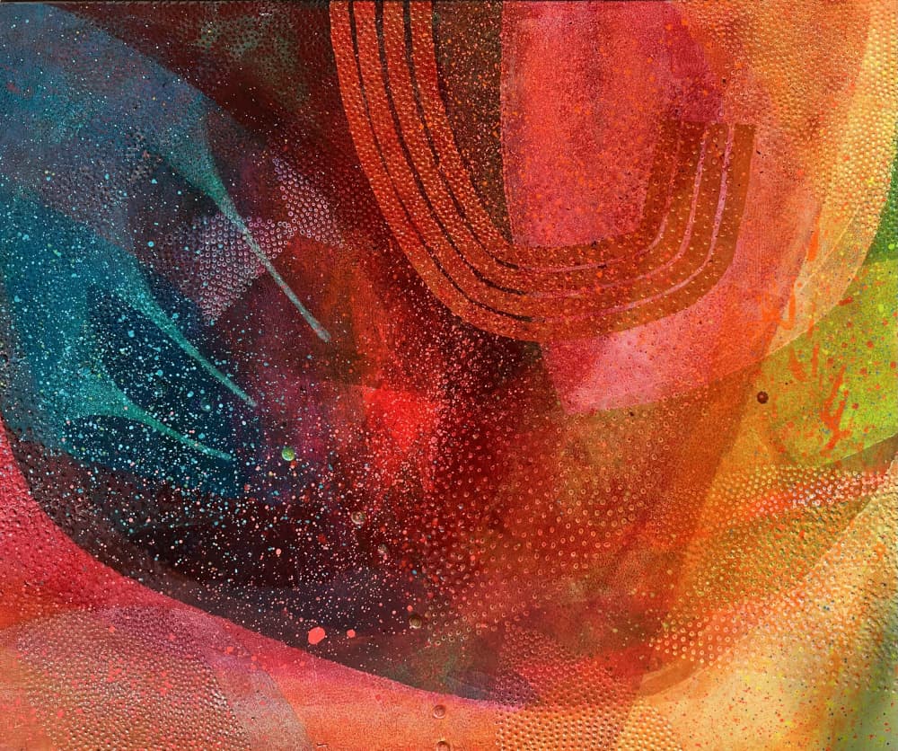 Vibrant Abstract Flow by SAN STARLING — canvas wall art