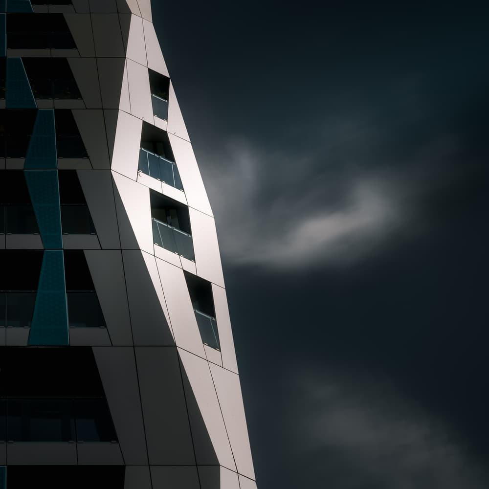 Geometric Building Design by Marc Huybrighs — canvas wall art
