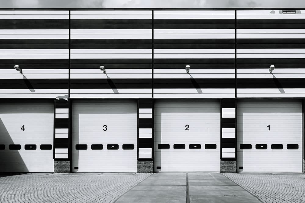 Four Numbered Doors by Henk van Maastricht — canvas wall art