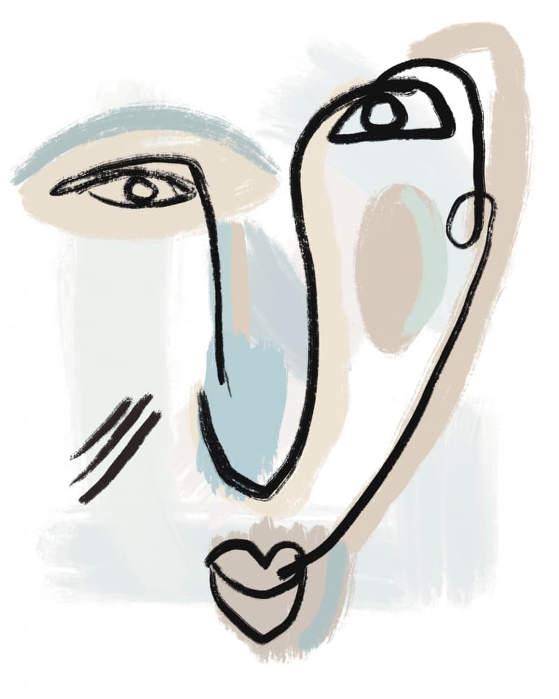 LINE ART 3 by GIovanna Gil Alves — canvas wall art