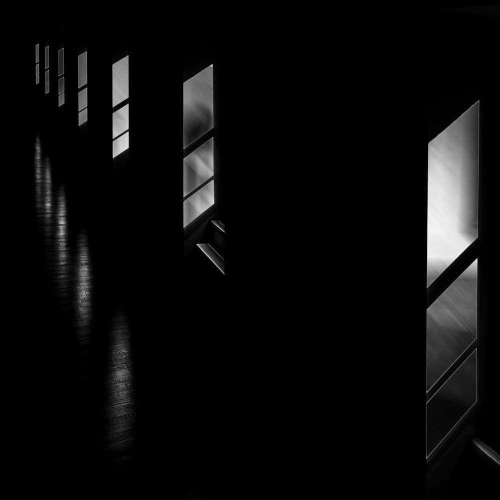 Hallway Light and Shadow by Gilbert Claes — canvas wall art