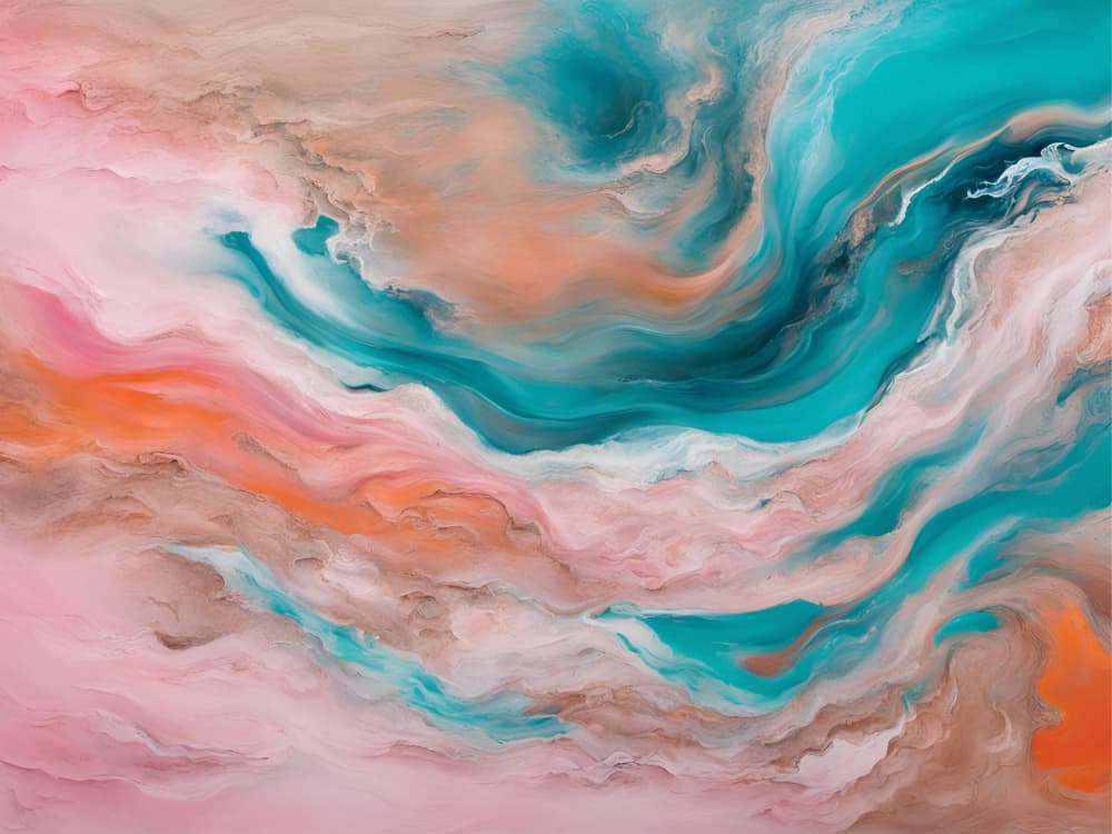 Pastel Fluid Swirls by Ohkimiko — canvas wall art