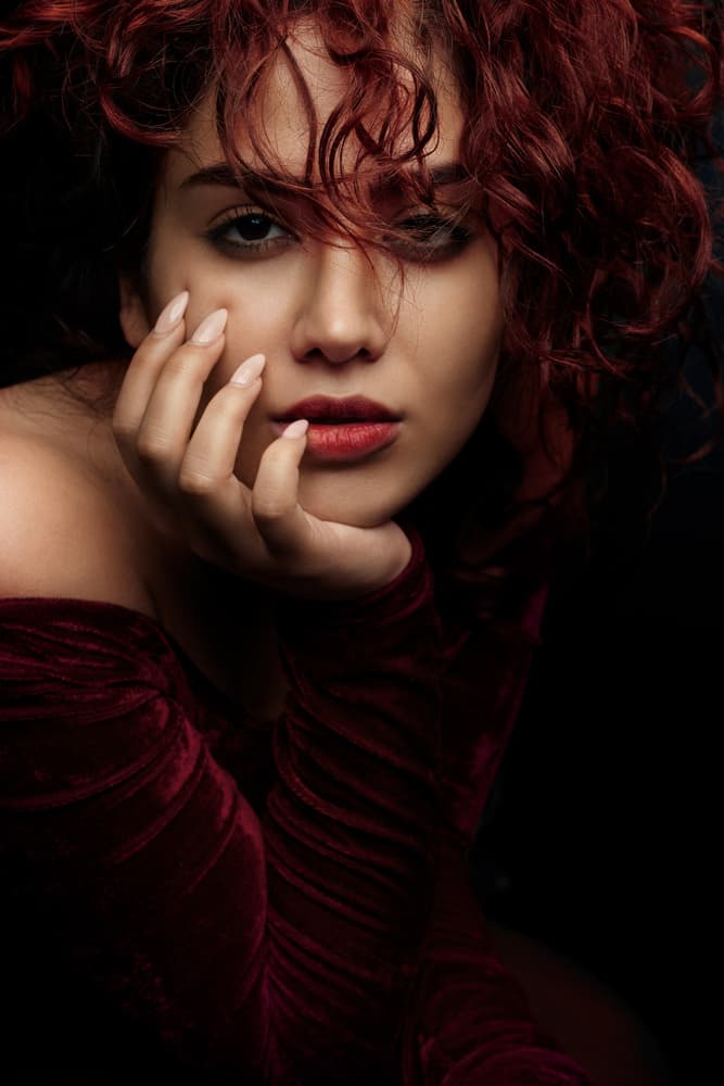 Intense Velvet Gaze by Mehdi Mokhtari — canvas wall art