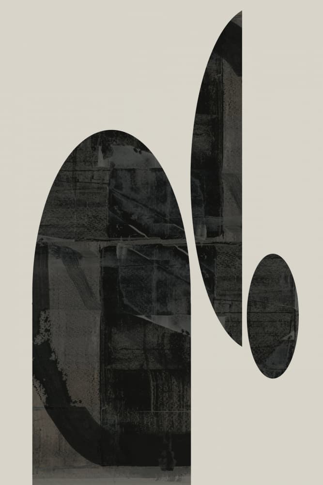 Dark Abstract Forms by cartissi — canvas wall art
