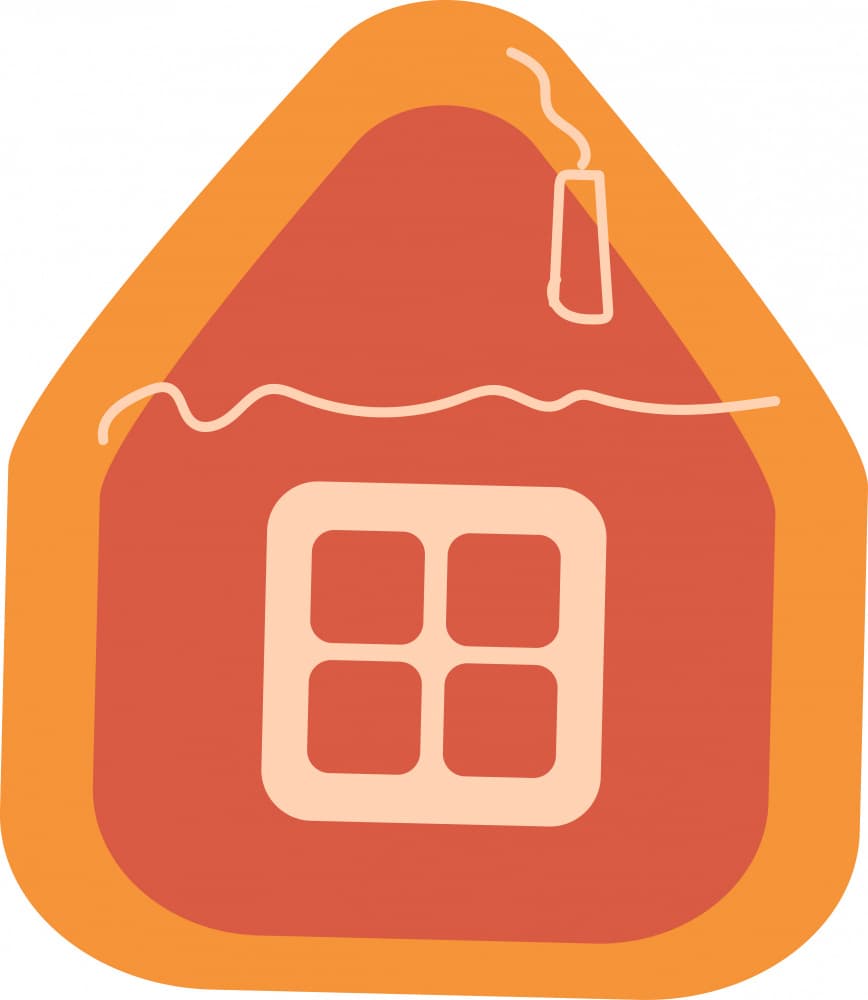 Cozy Little House by Marika Barsrsind β canvas wall art