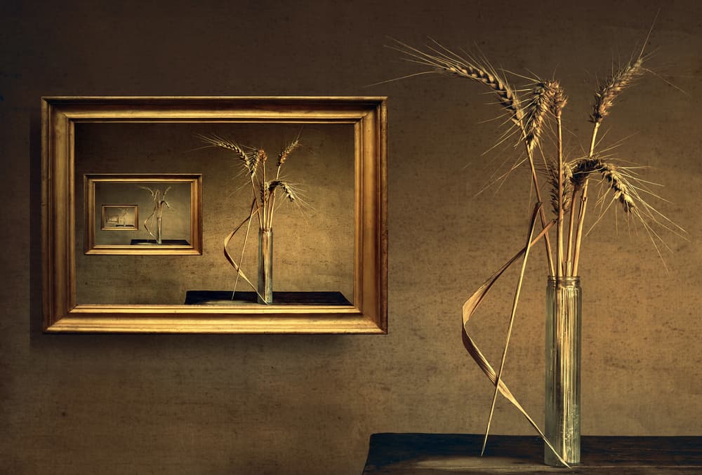 Reflected Golden Wheat by Christian MARCEL — canvas wall art