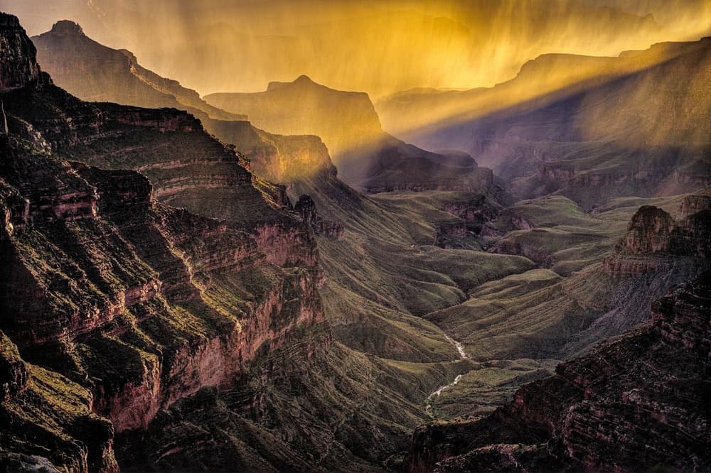 Grand Canyon Sun Rays by Benton Murphy — canvas wall art