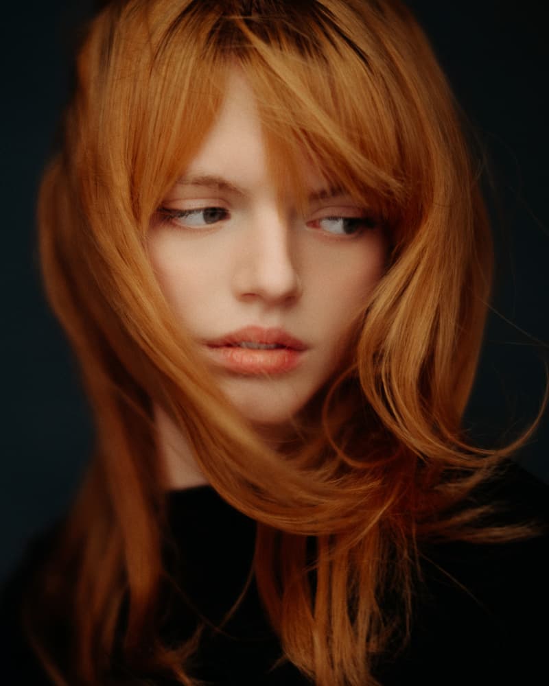Thoughtful Redhead Portrait by Martin Krystynek MQEP — canvas wall art