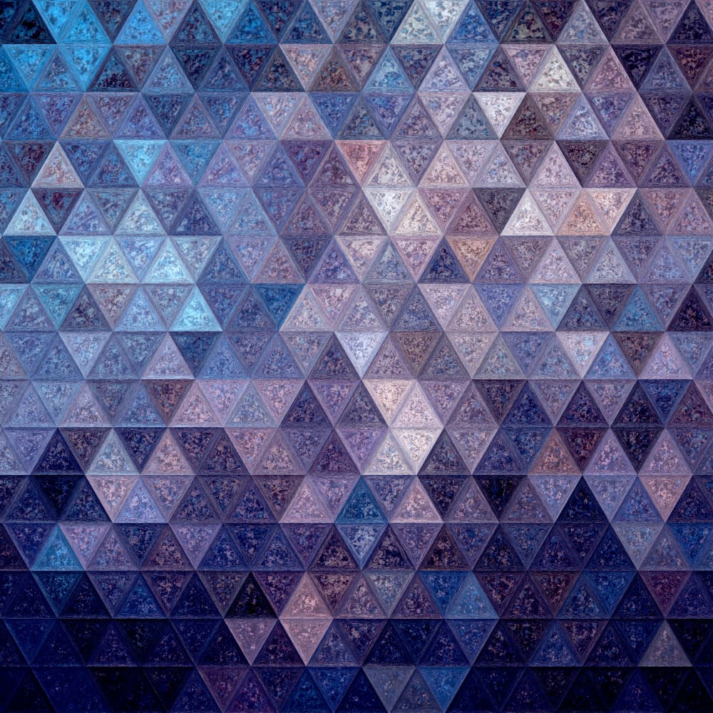 Fractured Blue Geometric Pattern by Justyna Jaszke — canvas wall art