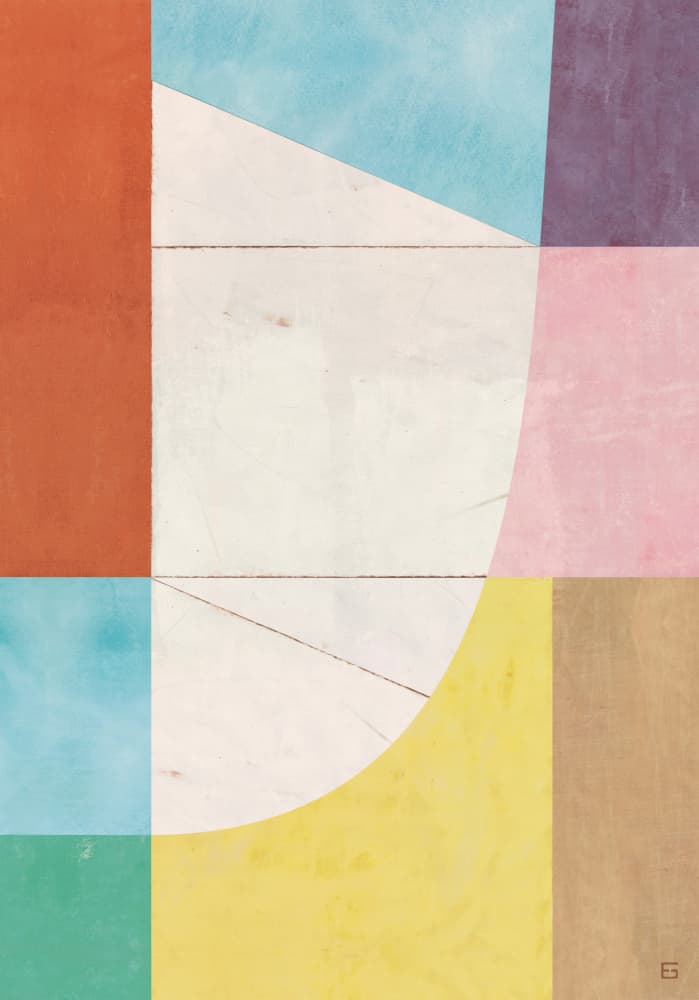 Soft Geometric Abstract by Ellen Greup — canvas wall art