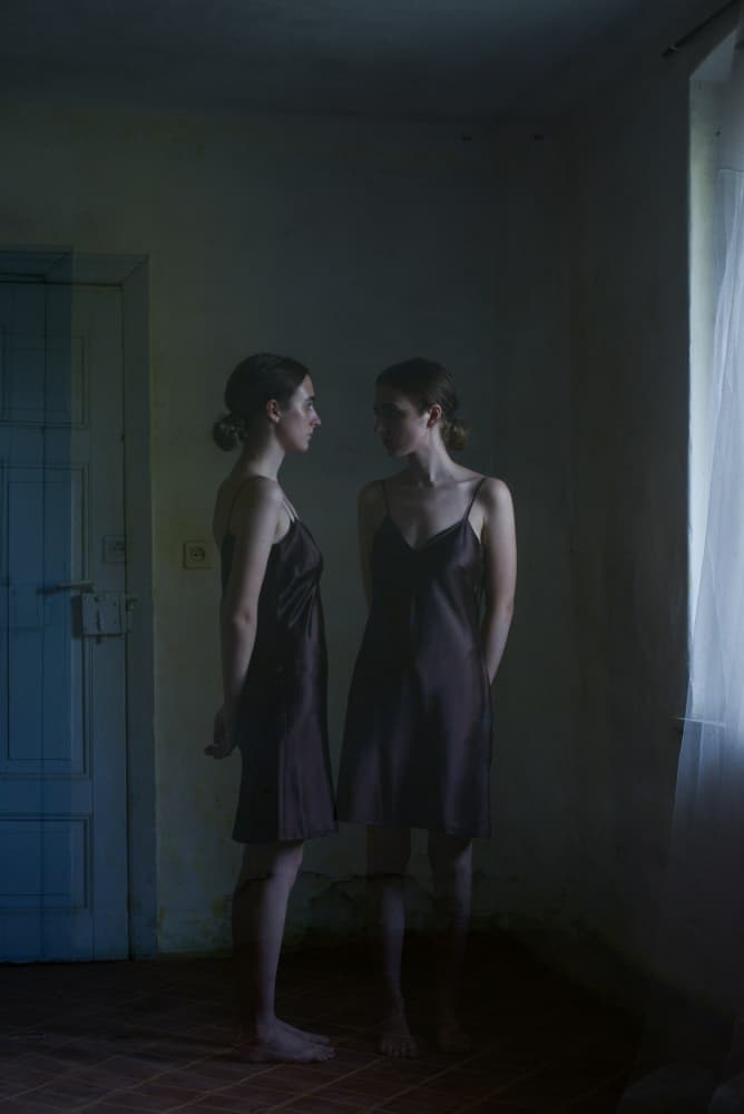 Ethereal Double Portrait by Małgorzata Masarz — canvas wall art