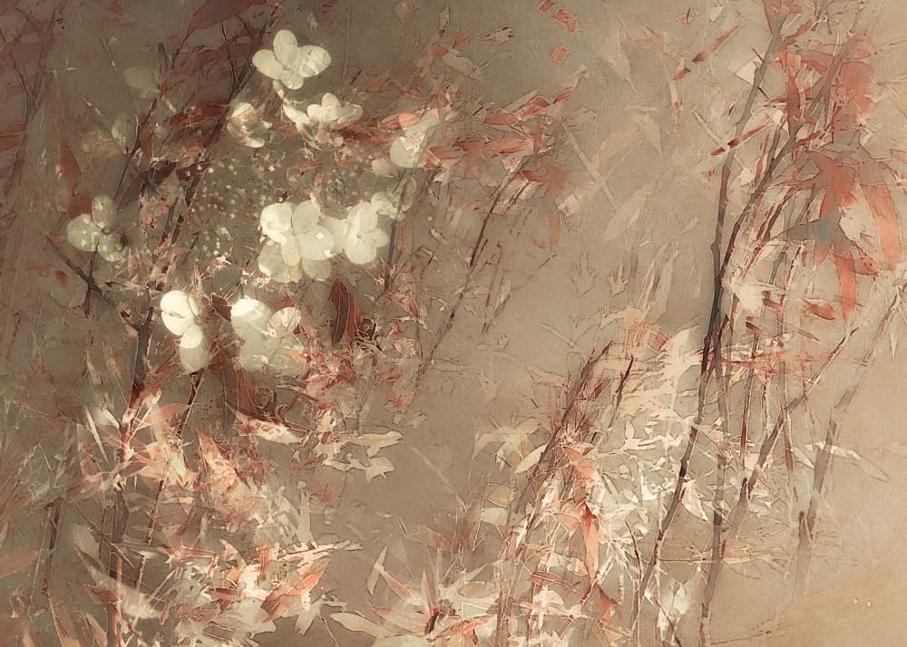 Painted flowers by Nel Talen — canvas wall art