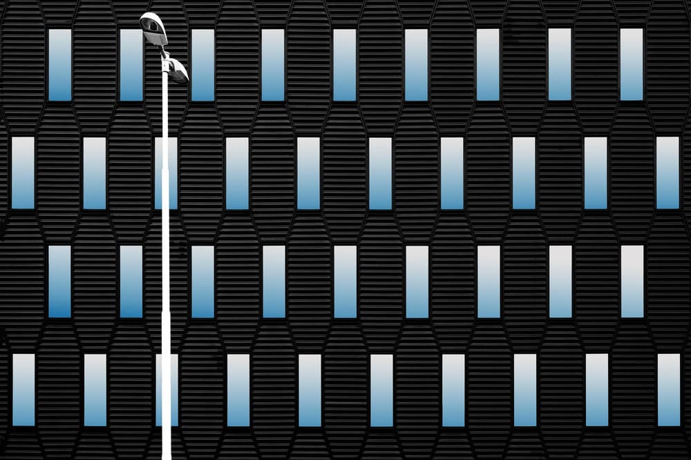 Urban Lamp Facade by Rolf Endermann — canvas wall art