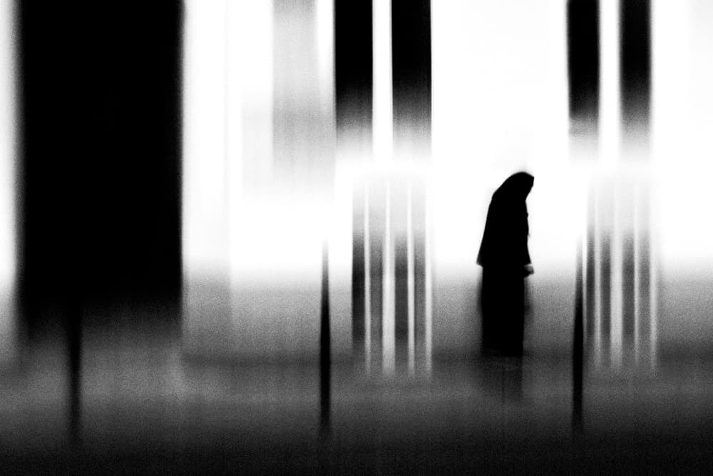 Abstract Solitary Figure by Bogdan Bouşcă — canvas wall art
