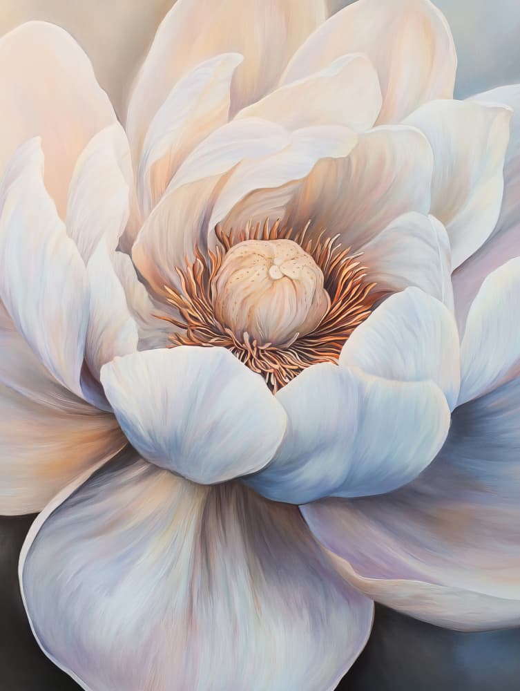 Soft White Radiance by Bilge Paksoylu — canvas wall art