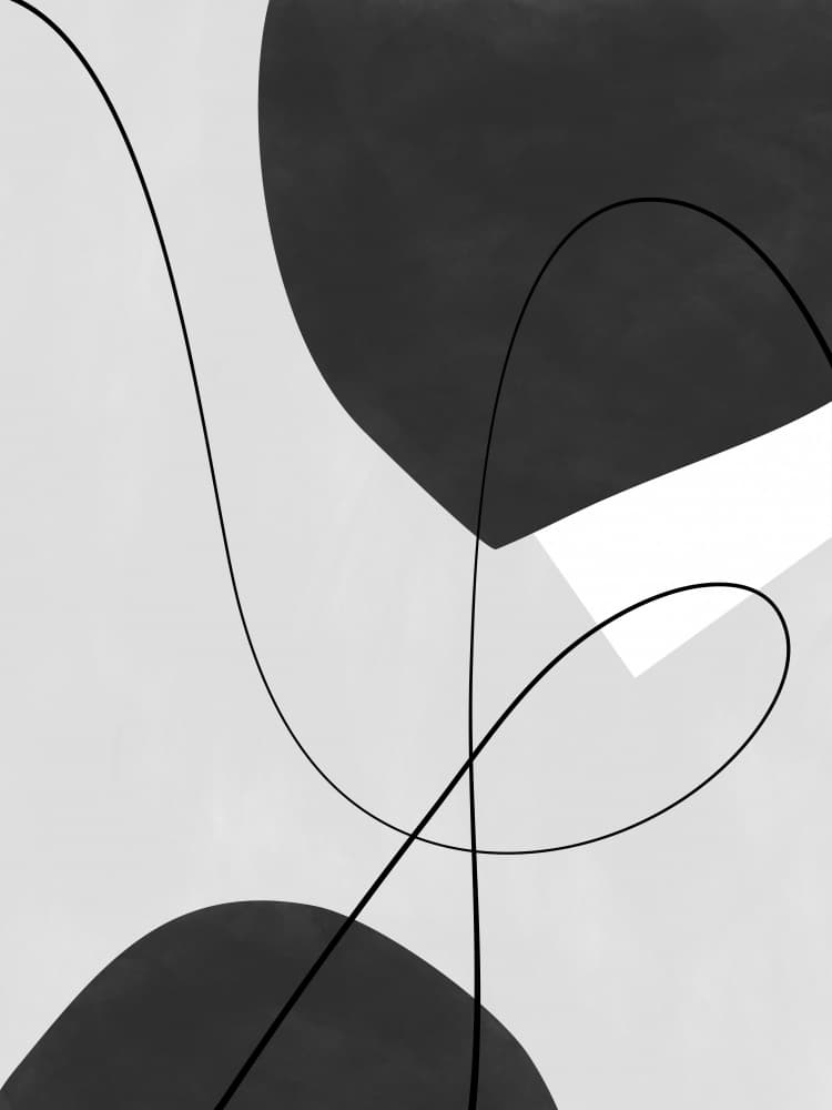 Flowing Abstract Forms by Elena Ristova — canvas wall art