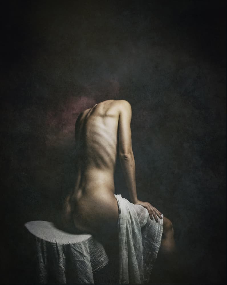 Somber Nude Form by Christian Kurz — canvas wall art