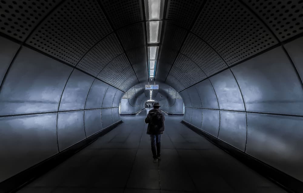 Mysterious Tunnel Journey by Rana Jabeen — canvas wall art