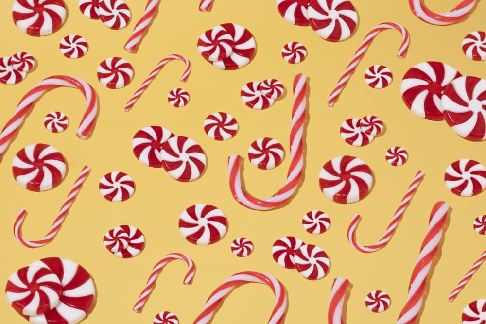 Sweet Holiday Candies by Julia Ramiro — canvas wall art